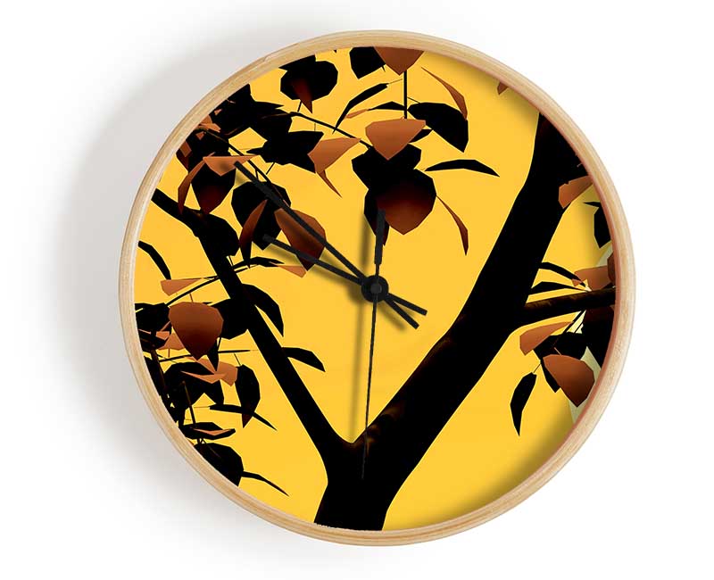 Branches In Sunlight Clock - Wallart-Direct UK