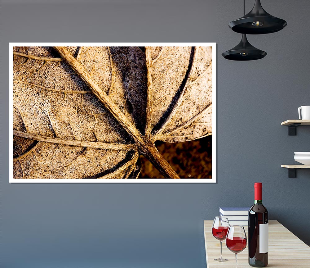 The Life Of A Leaf Chocolate Print Poster Wall Art