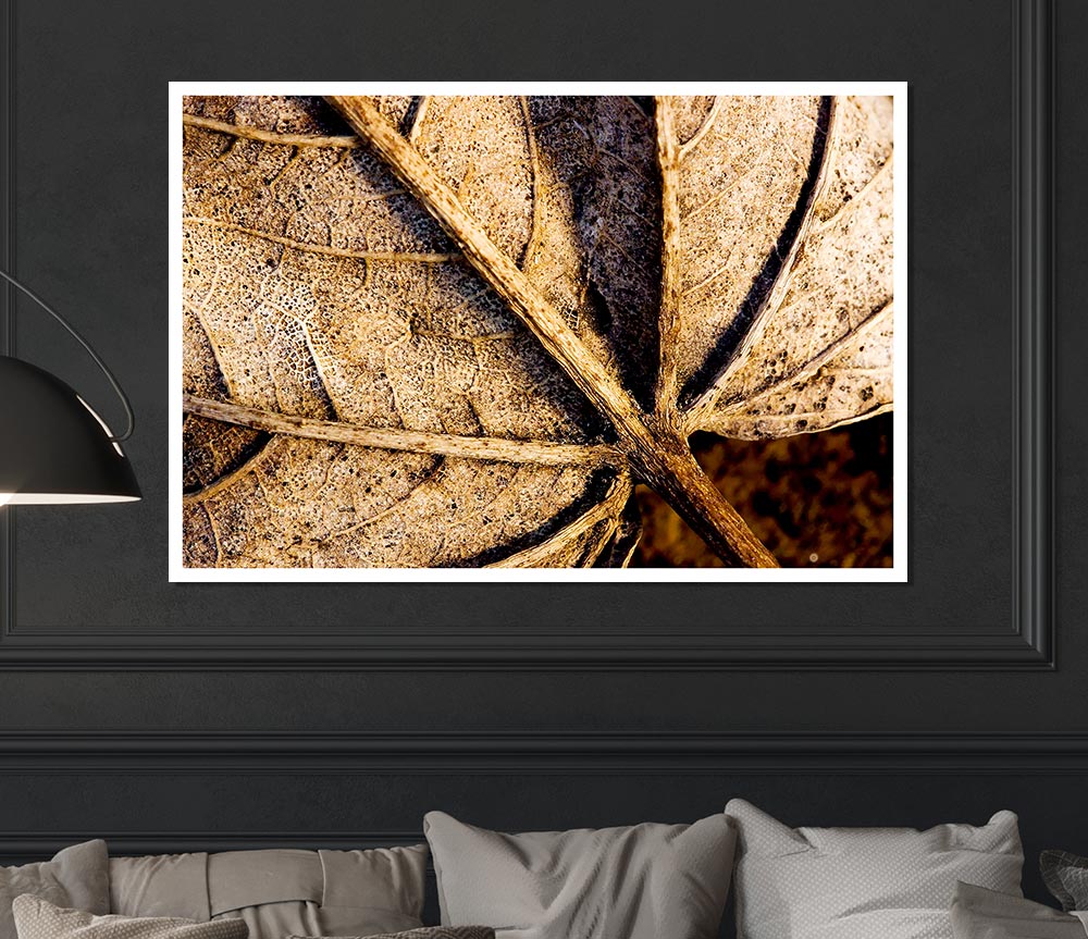 The Life Of A Leaf Chocolate Print Poster Wall Art