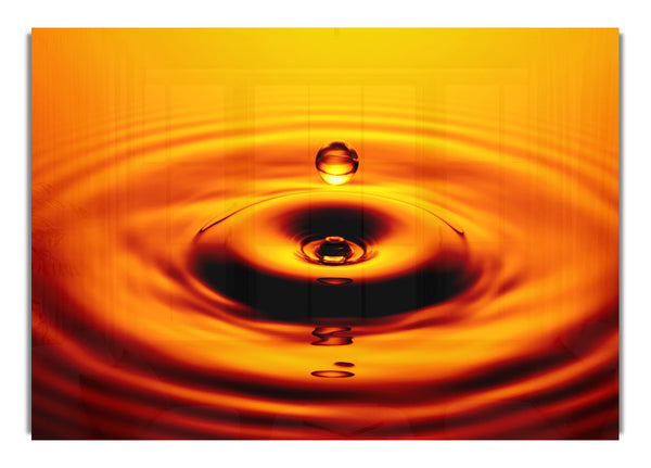 Orange Water Droplet