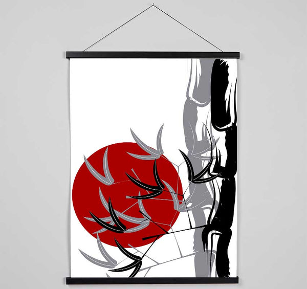 Red Sun Burn Hanging Poster - Wallart-Direct UK