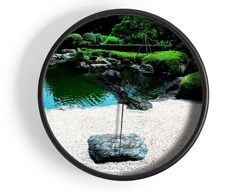 Peaceful Chinese Garden Clock - Wallart-Direct UK