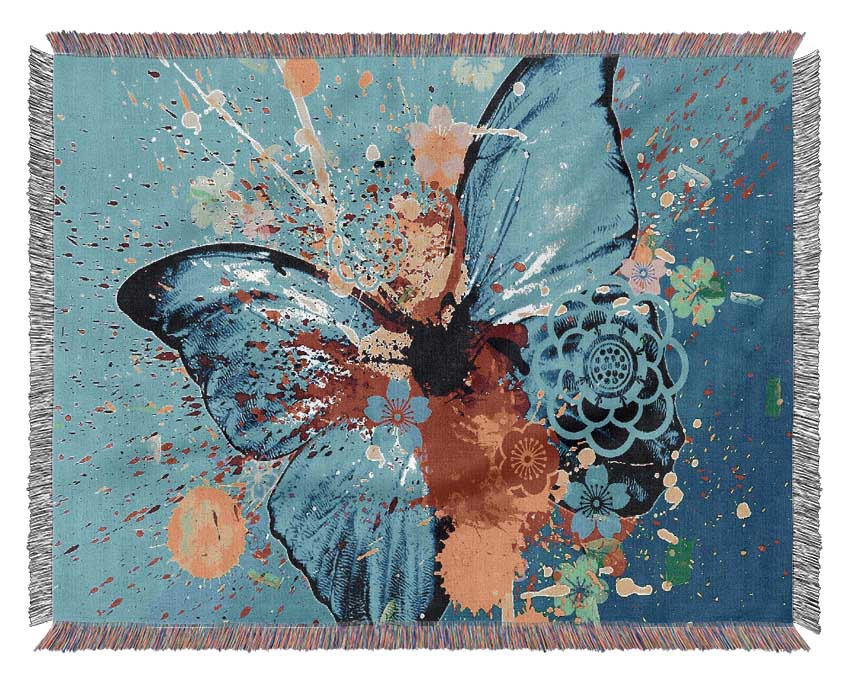 Butterfly Splash Woven Blanket