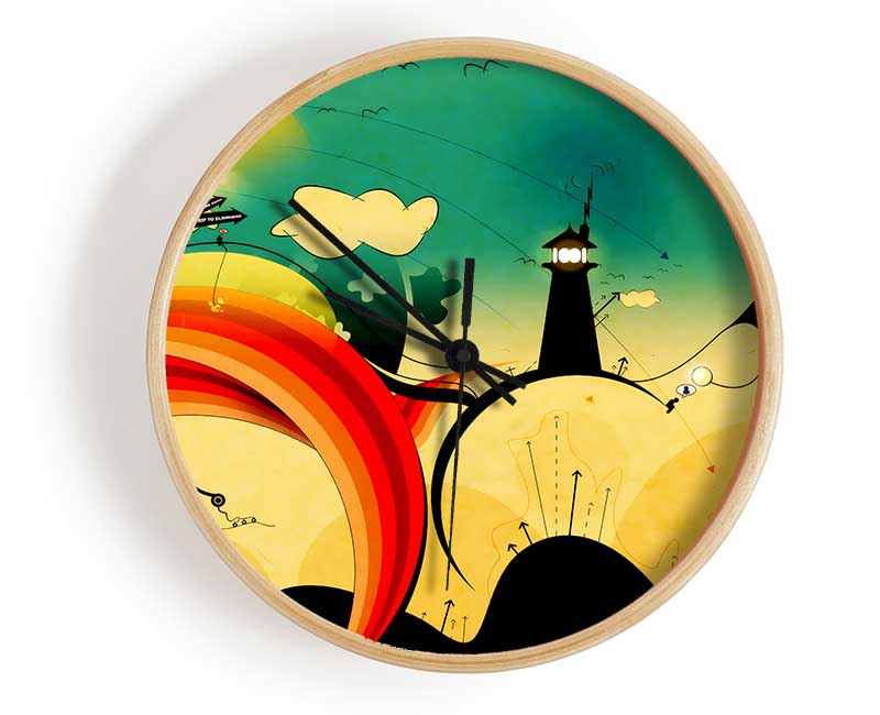 Magical Lighthouse Clock - Wallart-Direct UK