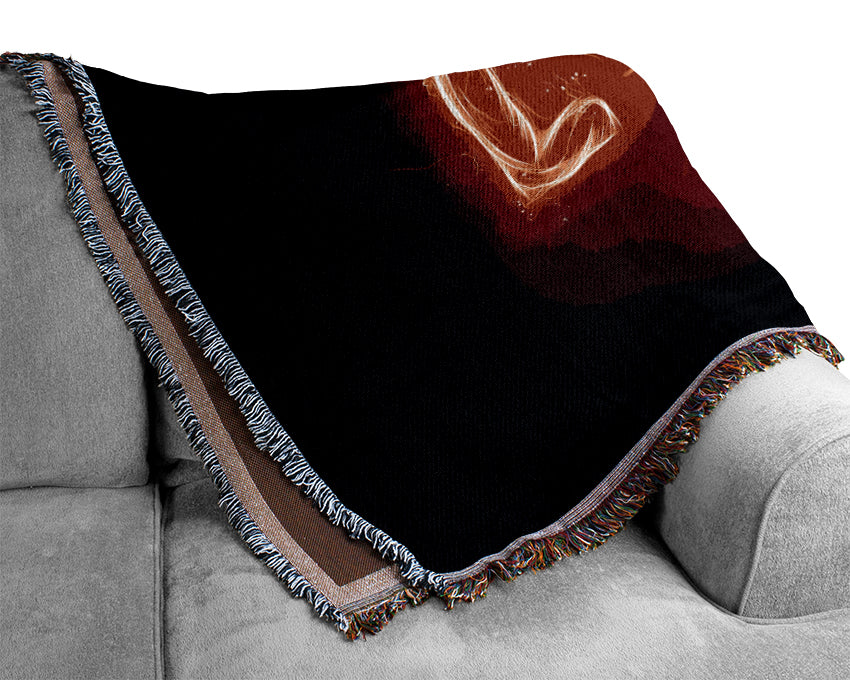 Flames Of Love Woven Blanket