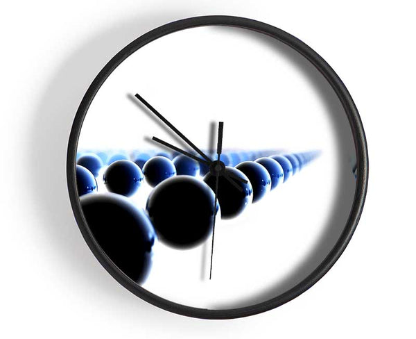 Black Ball Line-Up Clock - Wallart-Direct UK