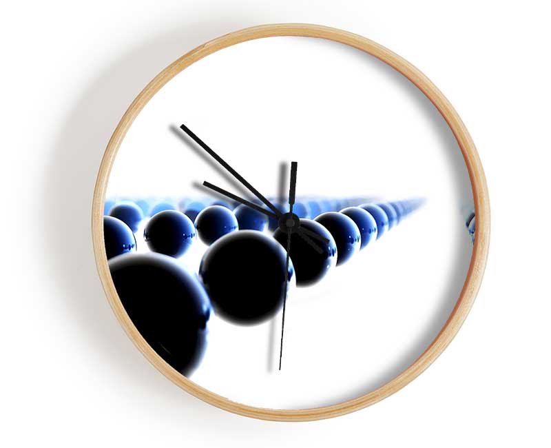 Black Ball Line-Up Clock - Wallart-Direct UK