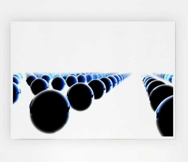 Black Ball Line Up Print Poster Wall Art