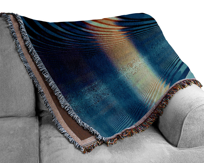 Psychedelic Colours Woven Blanket