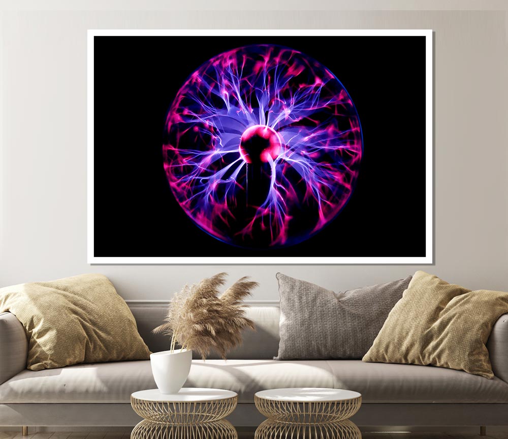 Vibrant Eye Of The Storm Print Poster Wall Art