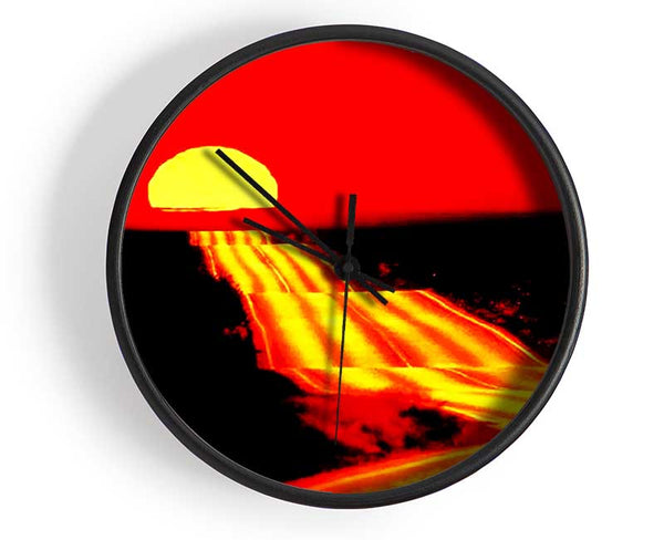 The Road To The Sun Clock - Wallart-Direct UK