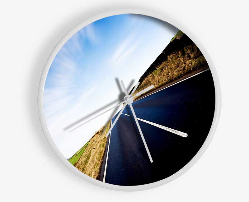 Vertical Road Horizon Clock - Wallart-Direct UK