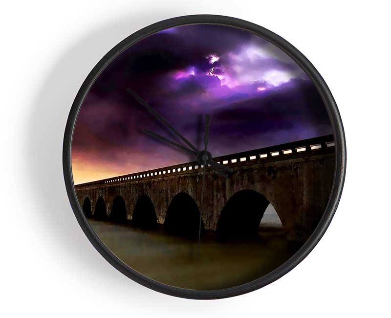 Bridge Afar Clock - Wallart-Direct UK