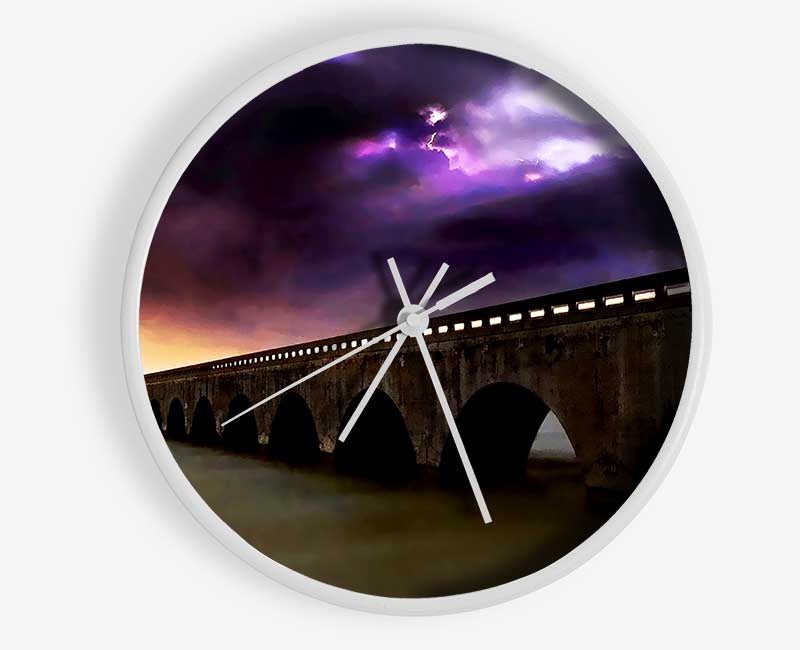 Bridge Afar Clock - Wallart-Direct UK