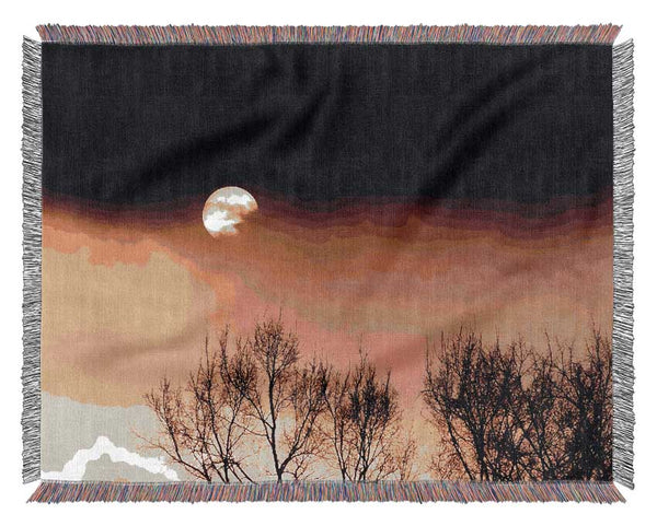 Storms By Moonlight Woven Blanket