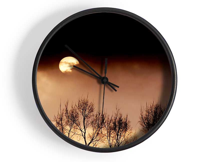 Storms By Moonlight Clock - Wallart-Direct UK