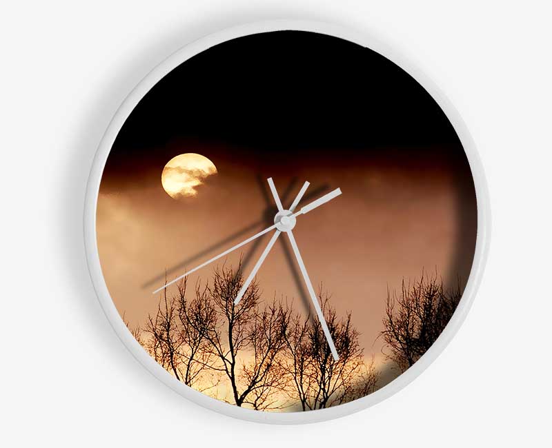 Storms By Moonlight Clock - Wallart-Direct UK