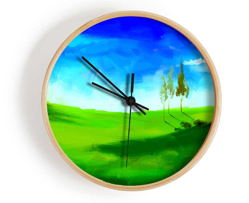 Beyond The Hills Clock - Wallart-Direct UK