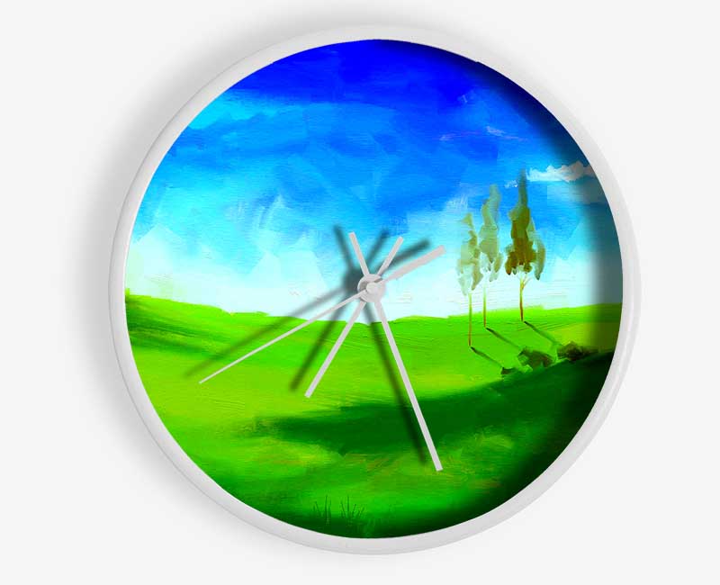 Beyond The Hills Clock - Wallart-Direct UK