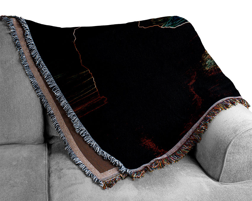 Mystic Landscape Woven Blanket