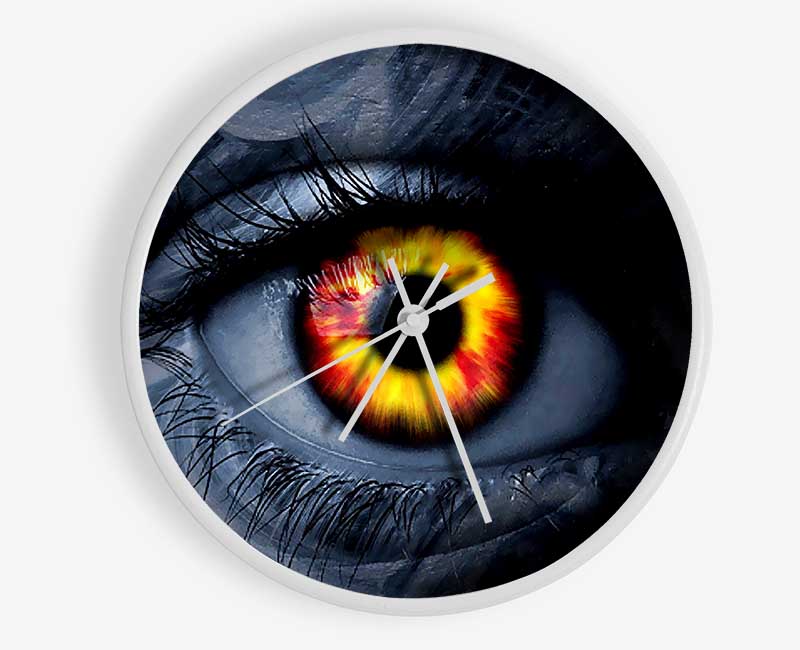 Fire Eye Clock - Wallart-Direct UK