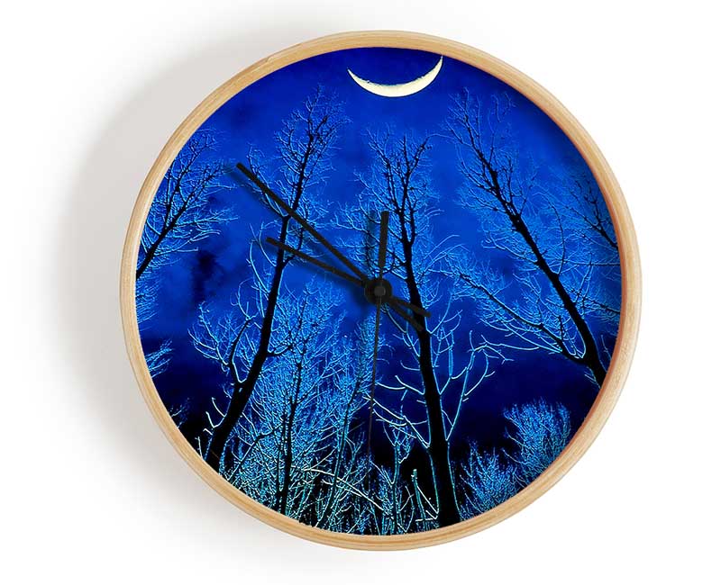 Forest By Moonlight Clock - Wallart-Direct UK