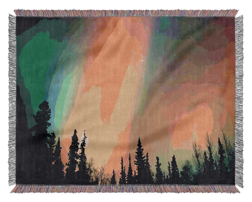 Northern Light Nights Woven Blanket