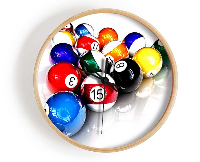 Pool Balls Clock - Wallart-Direct UK