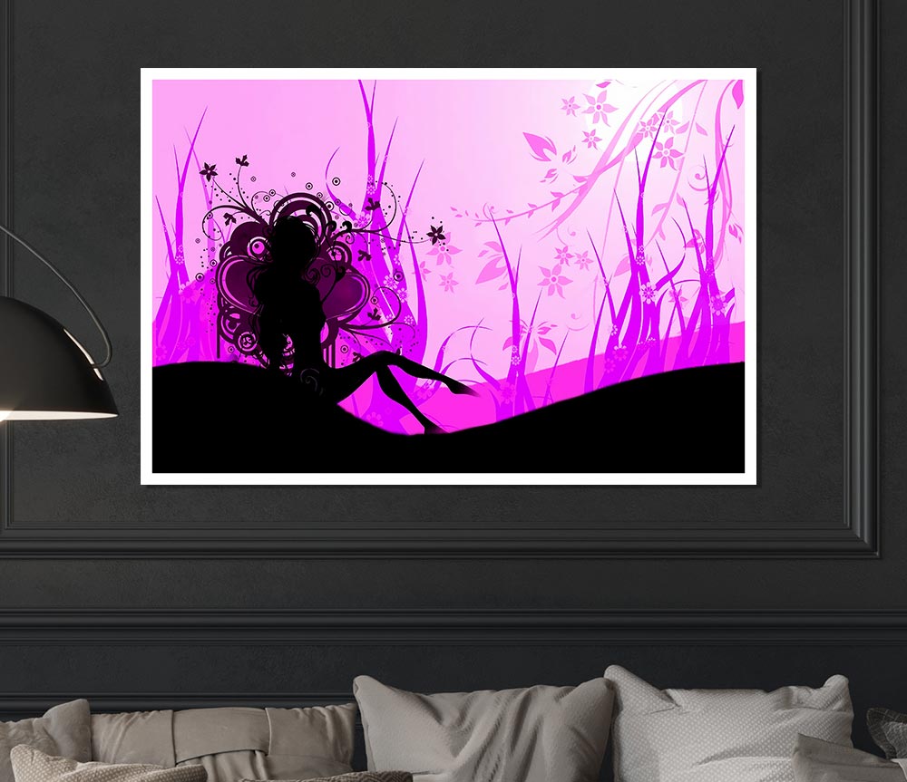 The Pink Lady Print Poster Wall Art