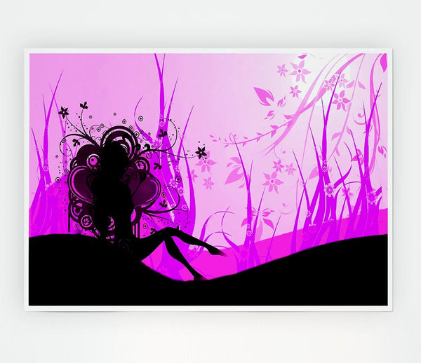 The Pink Lady Print Poster Wall Art