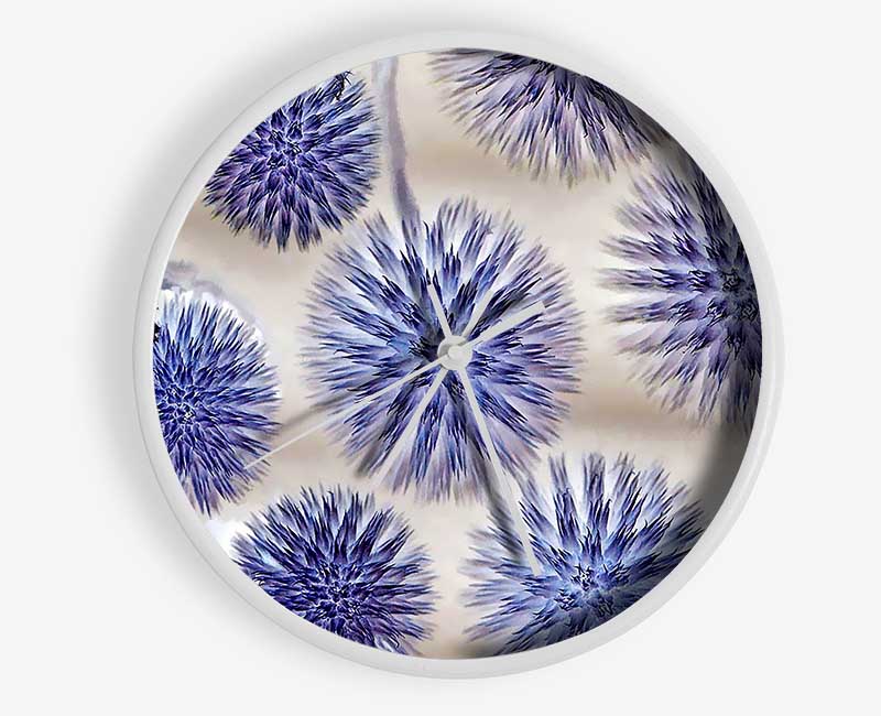 Dandelion Surprise Lilac Clock - Wallart-Direct UK