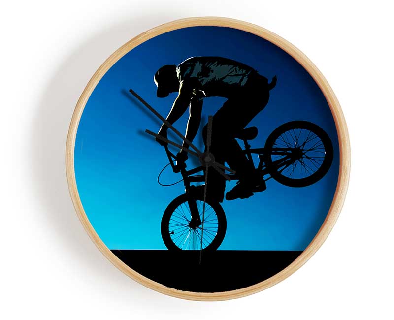 Bmx Front Wheelie Clock - Wallart-Direct UK