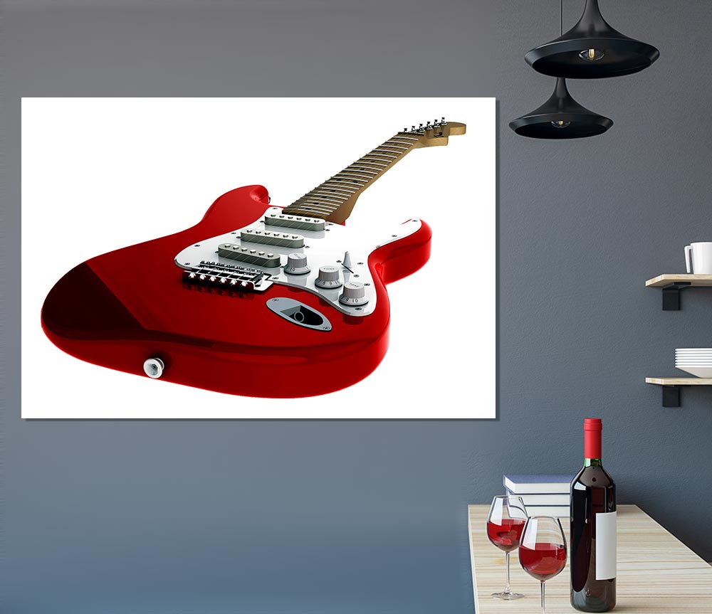 Fender Guitar Print Poster Wall Art