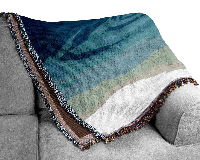 Tidal Wave Waters Woven Blanket