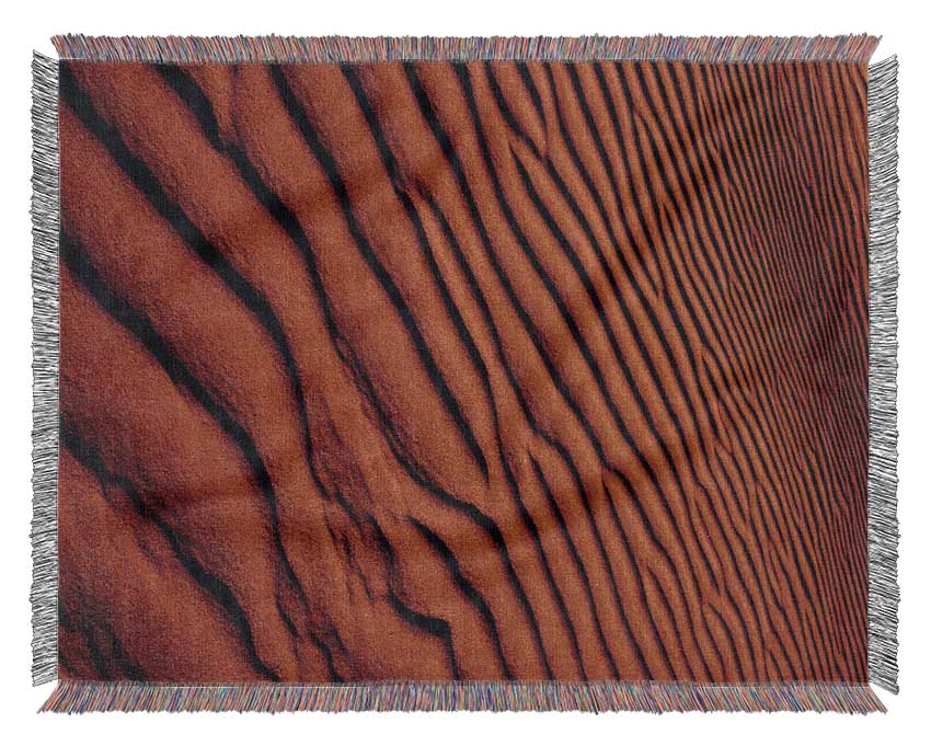 Burnt Orange Desert Sands Woven Blanket