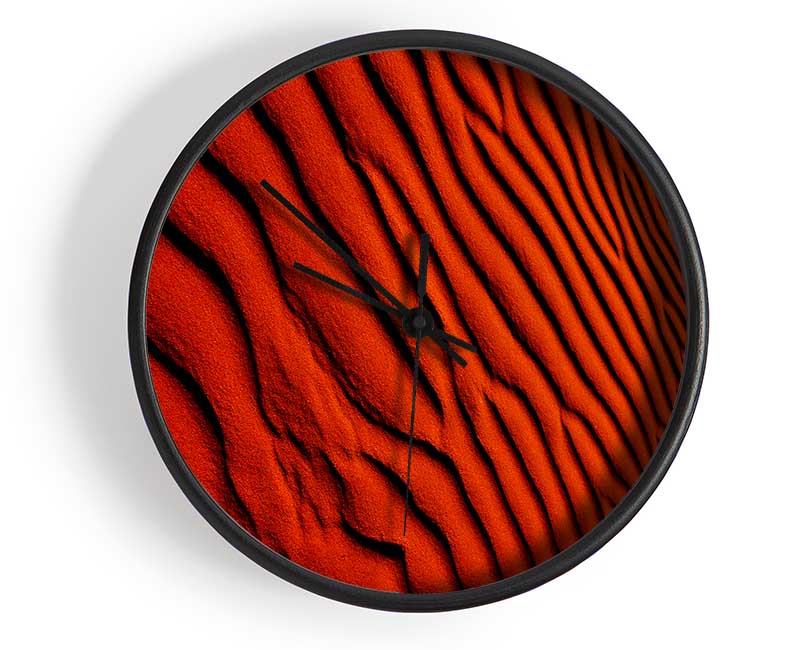 Burnt Orange Desert Sands Clock - Wallart-Direct UK