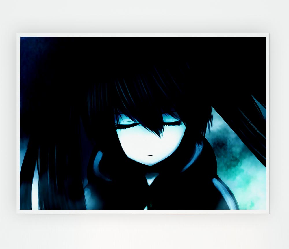 Black Rock Shooter Print Poster Wall Art