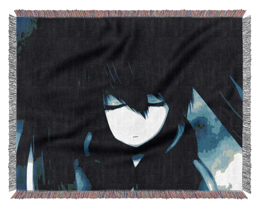 Black Rock Shooter Woven Blanket