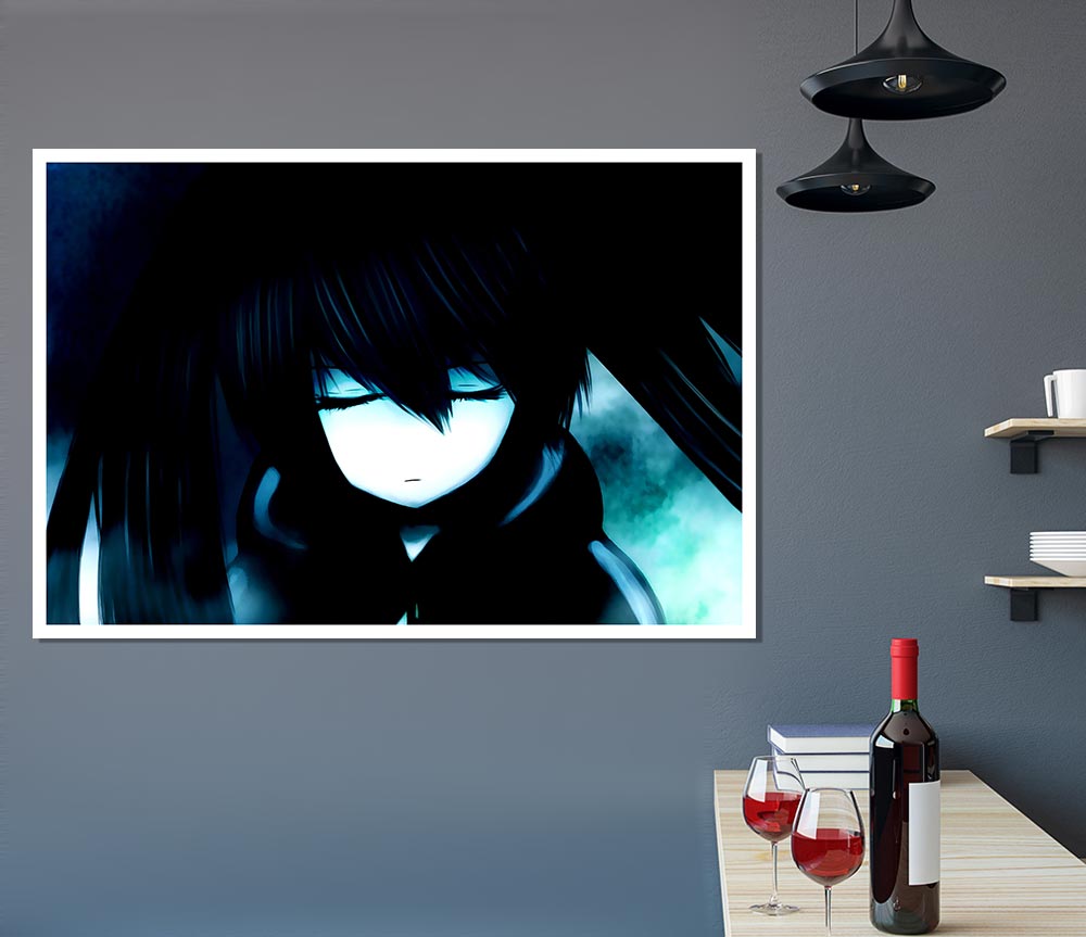 Black Rock Shooter Print Poster Wall Art