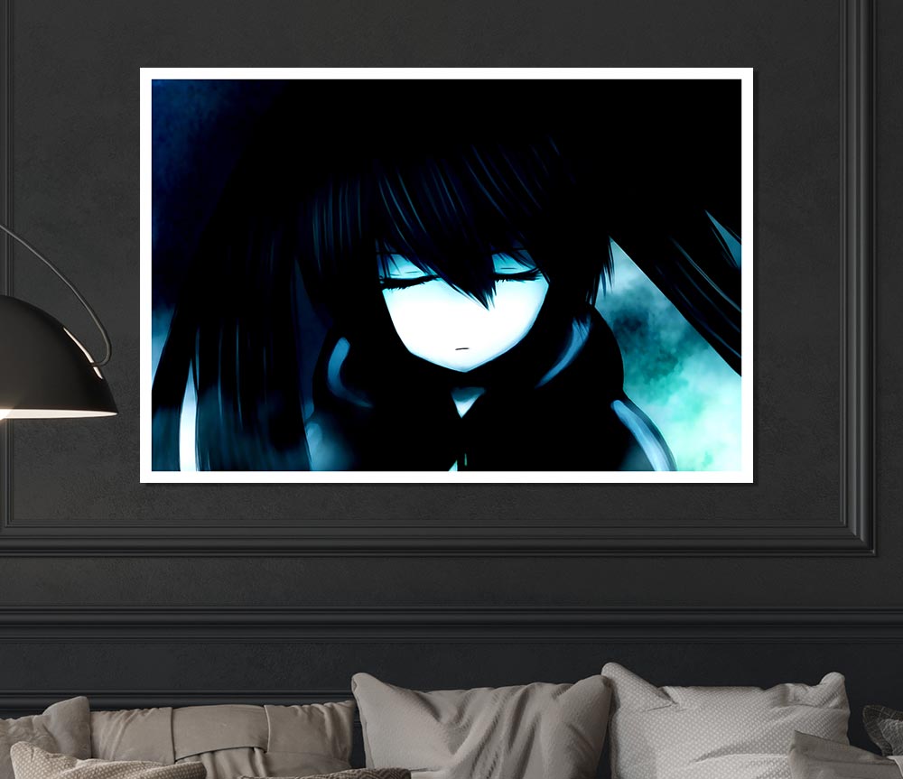 Black Rock Shooter Print Poster Wall Art