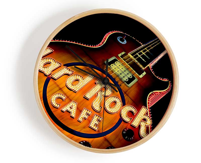 Hard Rock Cafe Guitar Clock - Wallart-Direct UK