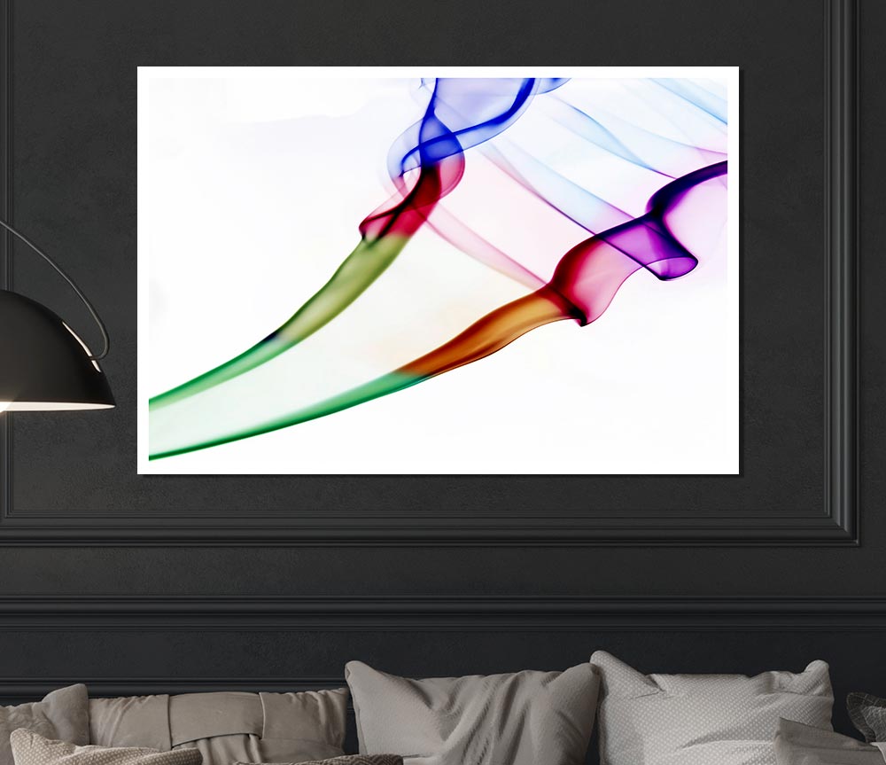 Duo Smoke Trail Print Poster Wall Art