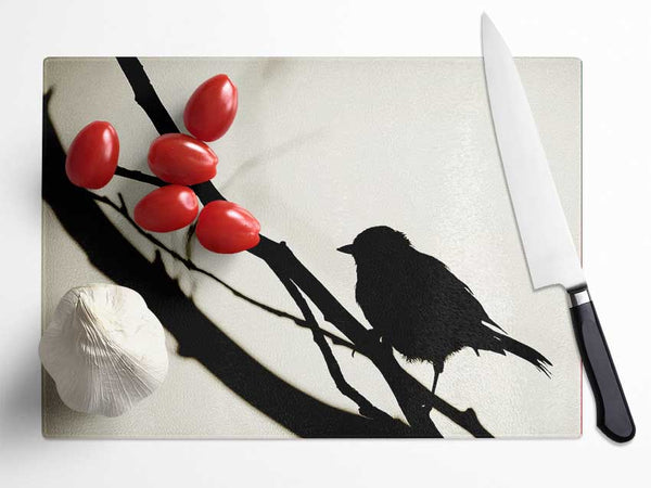 Birds Pirch Glass Chopping Board