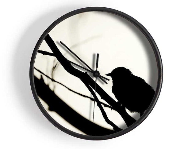 Birds Pirch Clock - Wallart-Direct UK