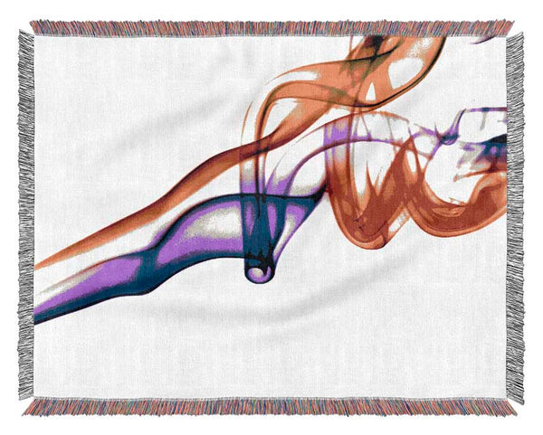 Rainbow Smoke Celebration Woven Blanket