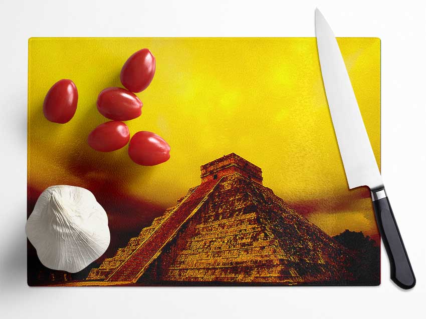 Myan Pyramind 02 Glass Chopping Board