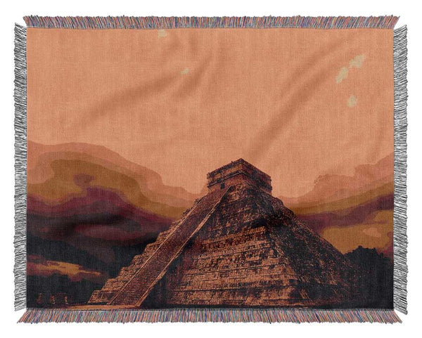 Myan Pyramind 02 Woven Blanket