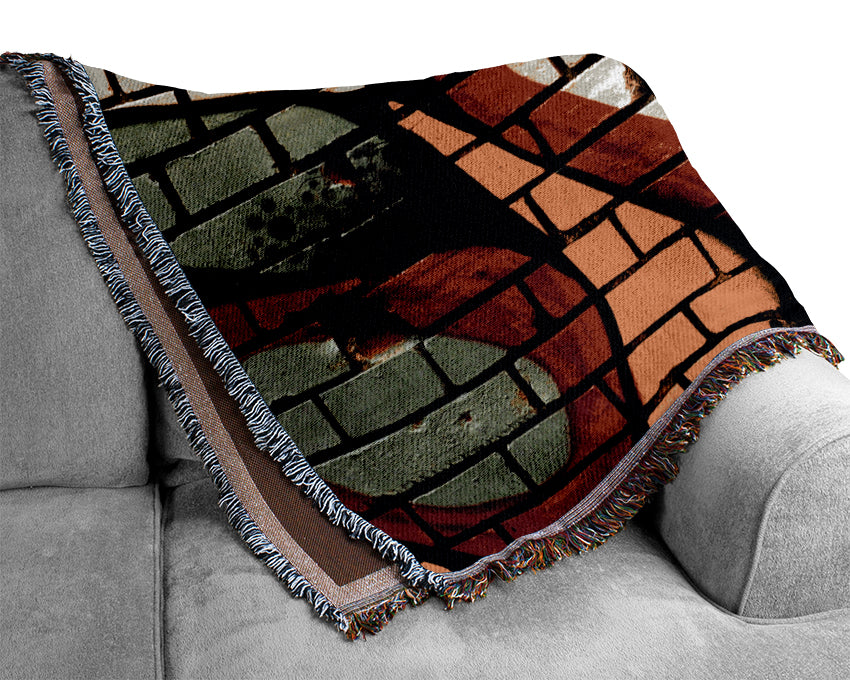 Bricks Of Colour Woven Blanket