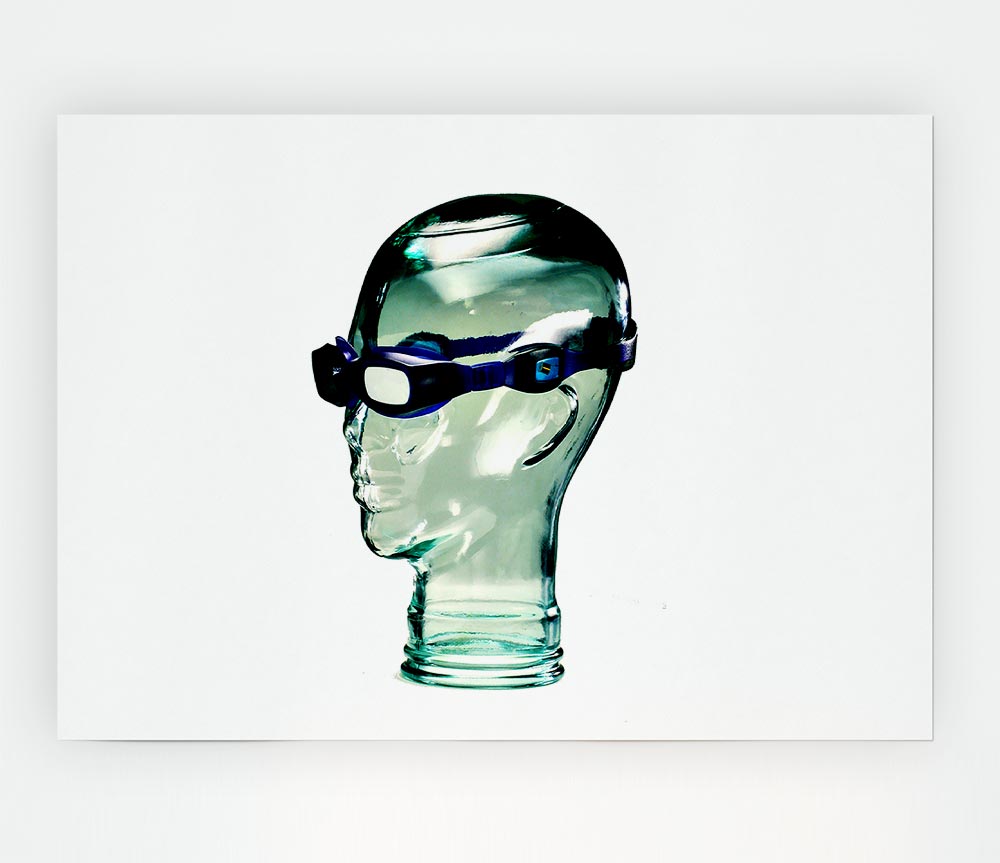 Glass Head Print Poster Wall Art