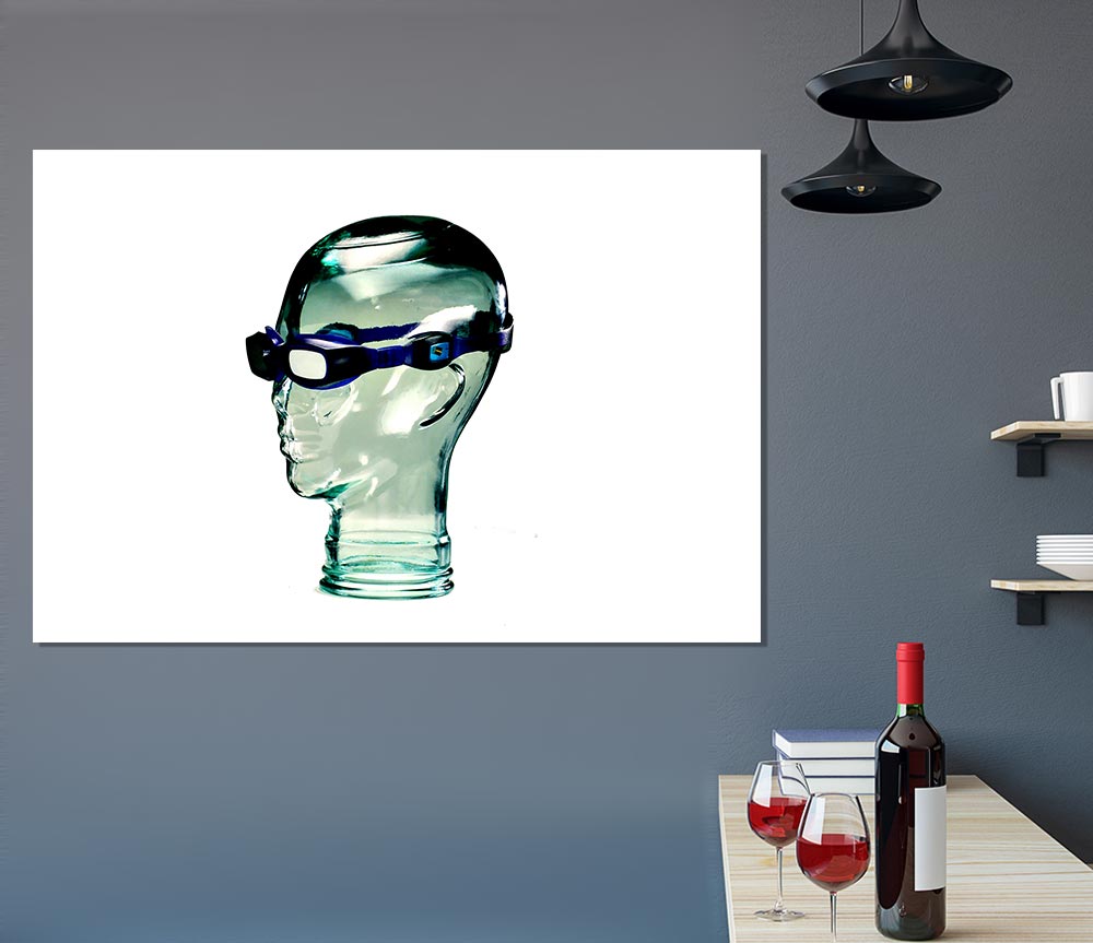 Glass Head Print Poster Wall Art